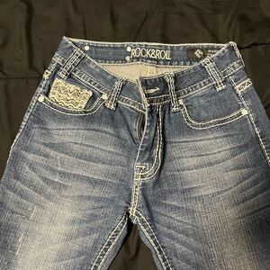 Rock & Roll Women's Blue Boot Cut Jeans